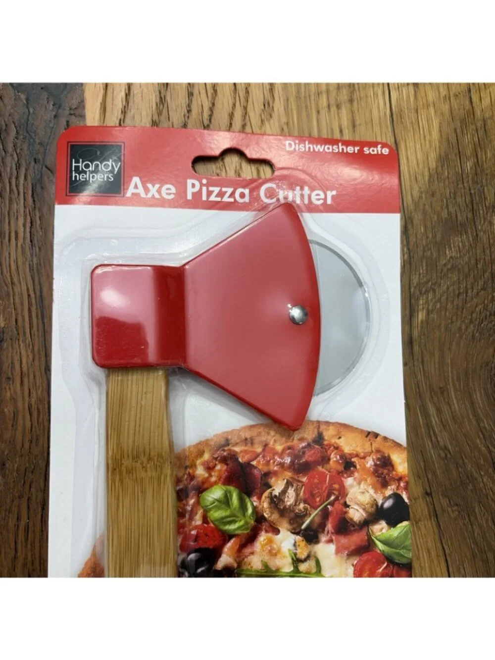 Handy Helpers Axe Shaped Pizza Cutter New Dishwasher Safe